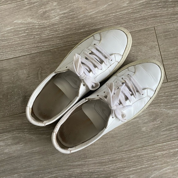COMMON PROJECTS - White Original Achilles Low Sneakers - Picture 3 of 5